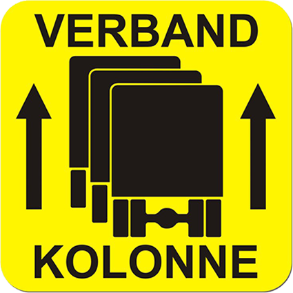 Schild Verband/Kolonne