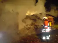 Anglerheim in Flammen