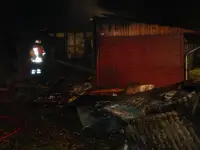 Anglerheim in Flammen