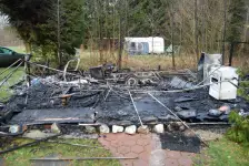 Campingwagenbrand in Düshorn