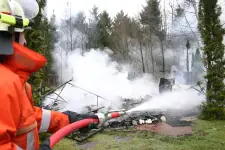 Campingwagenbrand in Düshorn