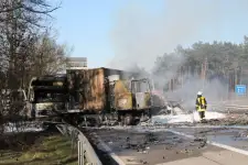 Vollsperrung A7 nach LKW Unfall