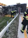 BAB27: Leitplanke unterbricht Urlaubsfahrt mit Wohnmobil