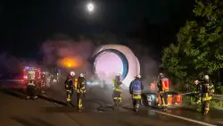 BAB7: Brennt Schwerlast-LKW