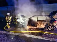 BAB7: PKW in Vollbrand