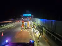 BAB7: PKW in Vollbrand