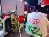 BAB7: Müllcontainer Entstehungsbrand