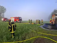 Strohballenbrand in Krelingen