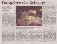 Doppelter Großeinsatz