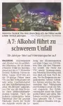 A7: Alkohol führt zu schwerem Unfall