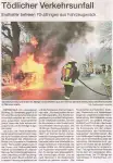 Tödlicher Verkehrsunfall