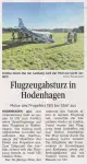 Flugzeugabsturz in Hodenhagen