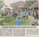 Krelinger Feuergeister feiern zehnjähriges Bestehen