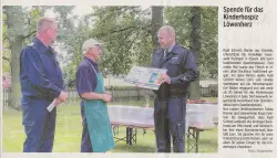 Spende für das Kinderhospiz Löwenherz