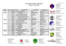 Krelinger Veranstaltungsplan 2020 ist fertig